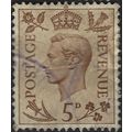 GB, King George VI definitive, brown 1938, 5d, #3