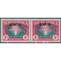 South West Africa 1938 1d + 1d green & carmine ...
