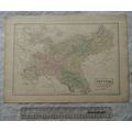 1850 Black's steel engraved map Prussia