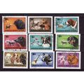 MONGOLIA 1978 DOGS SG 1152 / 1160 SET 9 VALS FI...