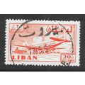 LEBANON 1959 AIR MAIL DOUGLAS DC 6B KHALDE AIRP...