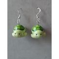 Silver Plated Earrings Turtle/Terrapin Cute