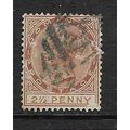 DOMINICA 1882-3 QV WMK CROWN CA 2½d USED SG15