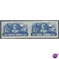 South Africa 1941 SG91 3d Blue WAR EFFORT PAIR ...