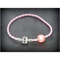 Summer Gift Woven Bracelet Euro Pink Bead Love ...