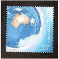 AUS 2008 55c 'AUSTRALIA FROM SPACE' FINE USED (...