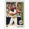 1989 Upper Deck Leon Durham baseball card #354 ...