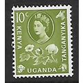 KENYA UGANDA TANGANYIKA 1960 SG 184 10c YELLOW ...