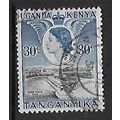 KENYA UGANDA TANGANYIKA 1954 OWEN FALLS DAM 30c...