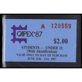 Ticket Students-Under 18 Admission CAPEX '87 Bo...