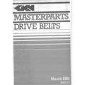 GKN Masterparts Drive Belts Catalogue 1982 MPB1...