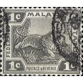 MALAYA, Tiger, grey 1923, 1c