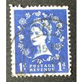 GB Stamp SG 541 #318 used: 1955 1d Queen Elizab...