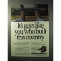 1986 Wolverine Work-Lite Boots Ad - Built This Country