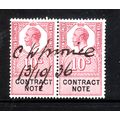 GREAT BRITAIN REVENUE CONTRACT NOTE GEORGE V 10...
