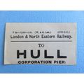 London & North Eastern Railway Luggage Label To...