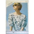 Vintage: Wendy 2657 lacy short sleeved sweater,...
