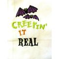 "HALLOWEEN CREEPIN IT REAL EMBROIDERED KITCHEN ...