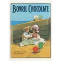 Bovril Hot Chocolate Advertising Poster Postcard