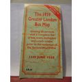 THE GREATER LONDON BUS MAP, 1939. modern sheet ...