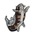 Fish Iron On Patch Badge Carp 19cm x 15cm Sew E...