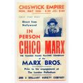Chico of The Marx Brothers Live Chiswick Theatre Poster Postcard