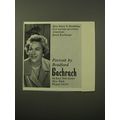 1960 Bachrach Photography Ad - Mrs. Mary G. Roebling, first woman governor
