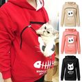 Cat Dog Carrier Hoodie Pet Pouch Sweatshirt Wam...
