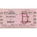 B.T.C. Edmondson Ticket - Burnley to Blackburn