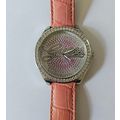 Ladies Guess Watch with Pink Leather Strap & Si...
