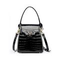 Women Genuine Leather Handbags Crocodile Patter...
