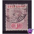 GOLD COAST 1898 SG26 1/2d DULL MAUVE & GREEN FI...