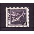 ICELAND 1939 3 AUR ATLANTIC HERRINE VIOLET SG24...