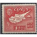 Cyprus 1928 SG125 1 1/2 Scarlet Mounted Mint . ..