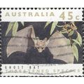 AUSTRALIA, MAMMAL, Ghost Bat, brown 1992, 45c, #4