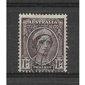 Australia.SG203 1d Queen Elizabeth (Brown-Purpl...