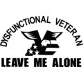 dysfunctional veteran vinyl decal sticker 8" wi...