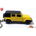 RARE KEYCHAIN YELLOW BLACK JEEP WRANGLER