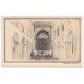 Rochester Cathedral Interior Kent Colour Sketch...