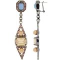MAWI LONDON Hematite Plated Crystals and Pearl ...