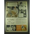 1936 Camel Cigarettes Ad - Gabby Hartnett, Uva Kimmey