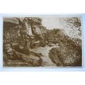 1929 sepia Postcard Lovers Seat, Fairlight, Has...