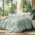Bedsure Queen Comforter Set - Sage Green Bed Se...