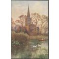 Church & River, Stratford-on-Avon, Warwickshire...