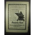 1911 Ransome Concrete Machinery Co. Mixer Ad