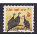 ZIMBABWE 1990 WILDLIFE 2c GUINEAFOWL VALUE USED...