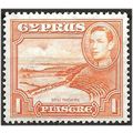 Cyprus 1938 SG154 1pi Orange Mounted Mint . .. .