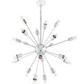 Star Burst Pendant Chandelier Chrome Plated Ret...