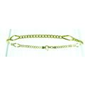 New Italian Solid 14K Yellow Gold Curb Link Ank...