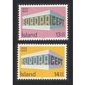 Iceland Europa 2v 1969 MNH SG#459-460